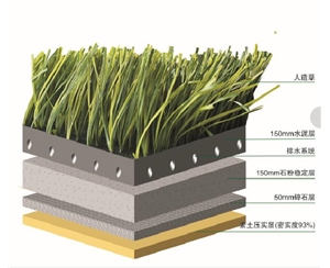 人造草坪分层
